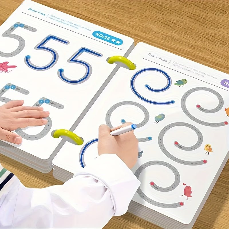 64 Sayfa Sihirli Yazma ve Çizim Seti 8 Silinebilir Kalem - MAKKA