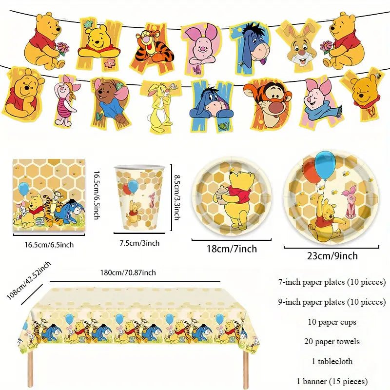 66 Parça Tek Kullanımlık Temalı Parti Masa Üstü Seti - MAKKA