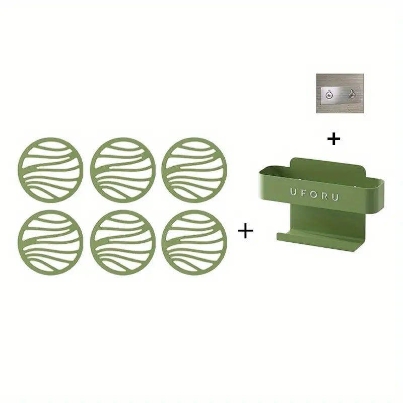 6'lı Çift Katman Silikon Kaymaz Tencere Altlığı Isıya Dayanıklı - MAKKA