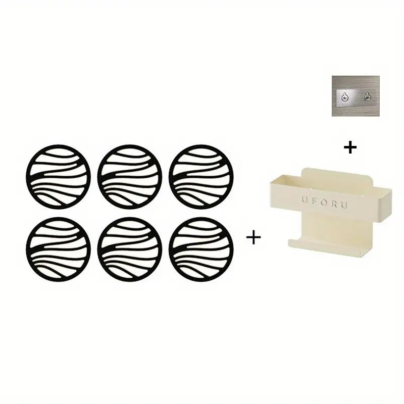 6'lı Çift Katman Silikon Kaymaz Tencere Altlığı Isıya Dayanıklı - MAKKA