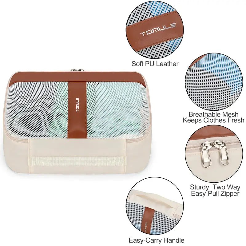 6'lı Lüks Seyahat Paketleme Çantası Seti Yer Tasarruflu Sıkıştırmalı - MAKKA