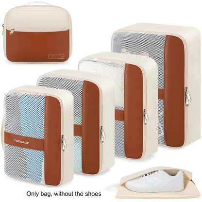 6'lı Lüks Seyahat Paketleme Çantası Seti Yer Tasarruflu Sıkıştırmalı - MAKKA