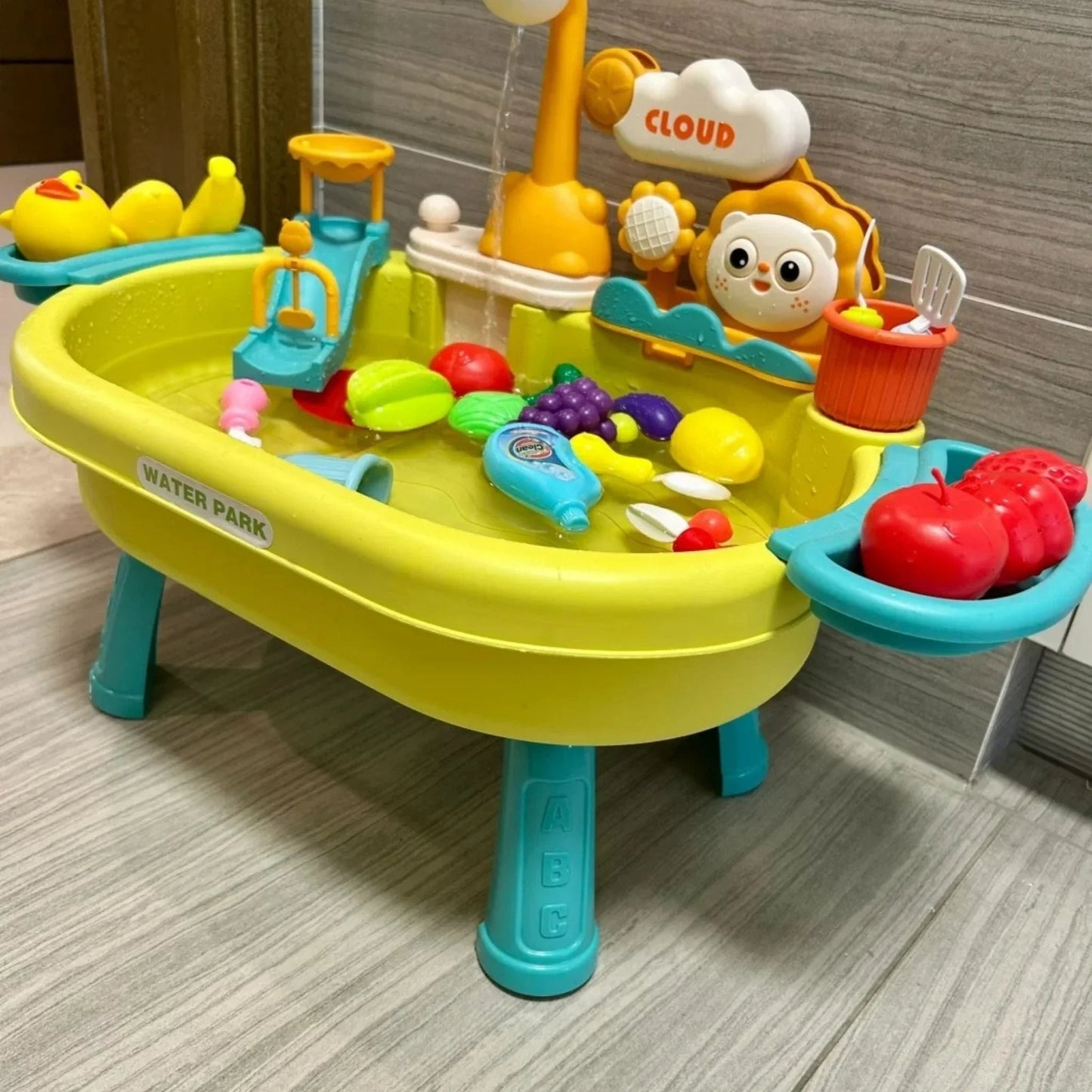 7 Litre Döngülü Su Oyun Masası ve Aksesuarlı Mutfak Seti - MAKKA