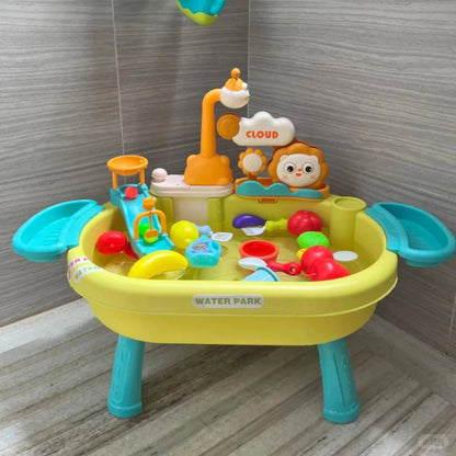 7 Litre Döngülü Su Oyun Masası ve Aksesuarlı Mutfak Seti - MAKKA