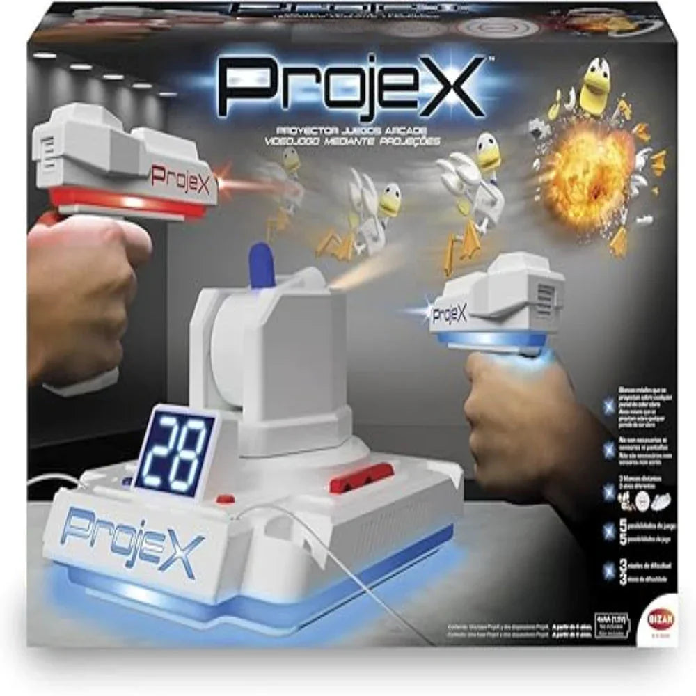 Projex Oyun Projektörü: Duvara Yansıyan 5 Oyunlu Arcade Seti