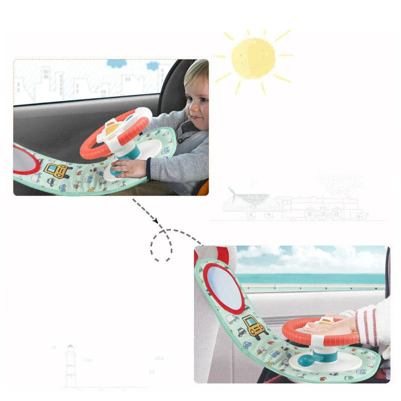 Montessori Ahşap Araba Koltuğu Oyuncağı - Eğitici Duyusal Motor Becerileri - MAKKA