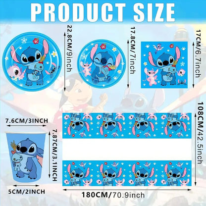 88 Parça Doğum Günü Parti Seti Kağıt Tabak Bardak Peçete - MAKKA