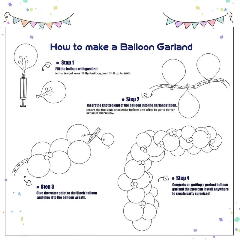 95 Parça Korsan Temalı Parti Balon Seti Kırmızı Siyah Altın - MAKKA