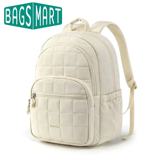 BAGSMART Su Geçirmez Kadın 15.6'' Laptop Sırt Çantası Seyahat - MAKKA