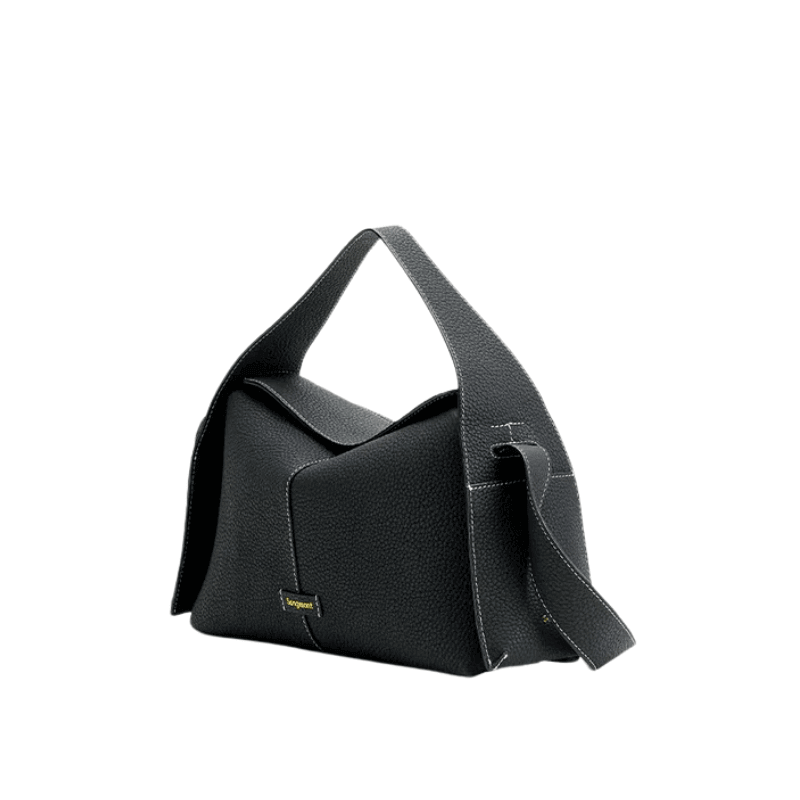 Deutza Drippa Roof Bag Tam Damarlı Deri Şık Omuz Çantası