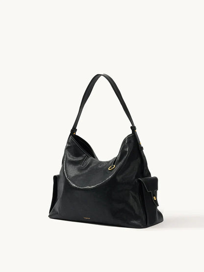 Büyük Siena Hobo Vintage Süet Omuz Çantası Ayarlanabilir Askılı