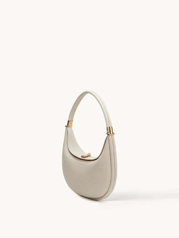Deutza Luna Kavisli Ivory Mini El ve Omuz Çantası