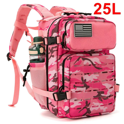 25L/45L Taktik Sırt Çantası Dayanıklı Çok Bölmeli Fermuarlı - MAKKA