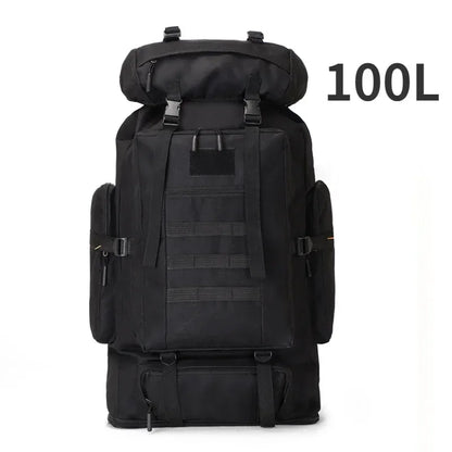 80/100L Dağcı Taktik Sırt Çantası Kamuflaj Çok Bölmeli Dayanıklı - MAKKA