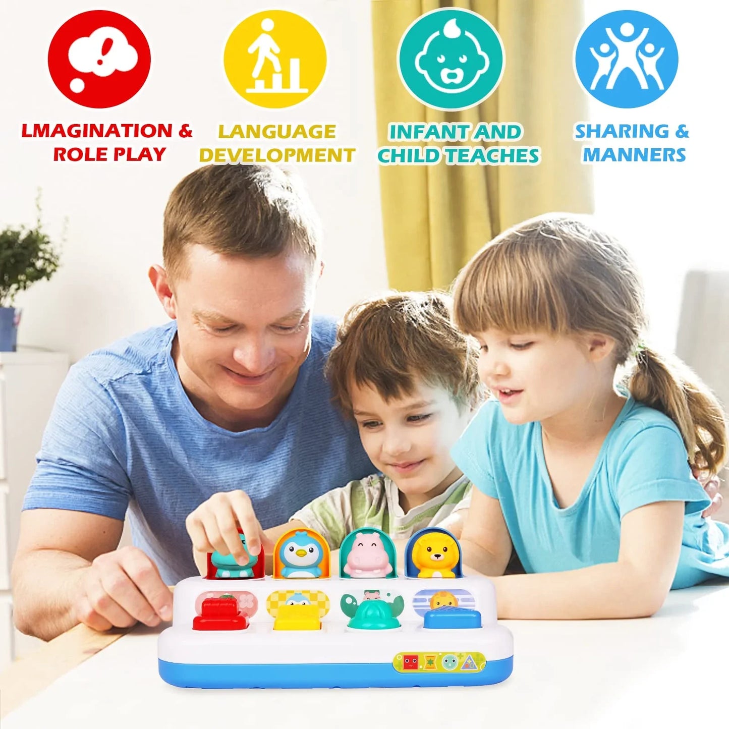 Montessori Hayvan Saklambaç Eğitici Motor Oyuncak Seti - MAKKA
