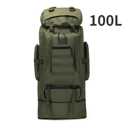 80/100L Dağcı Taktik Sırt Çantası Kamuflaj Çok Bölmeli Dayanıklı - MAKKA