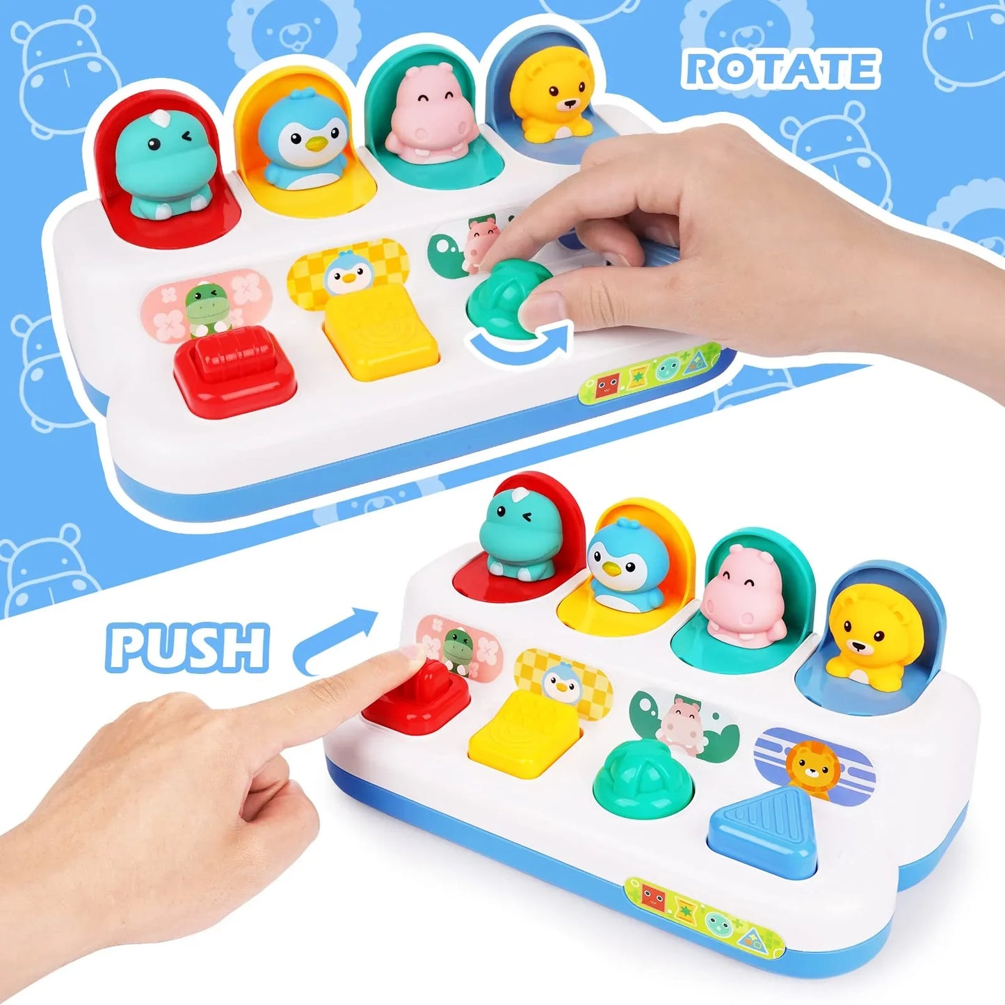 Montessori Hayvan Saklambaç Eğitici Motor Oyuncak Seti - MAKKA
