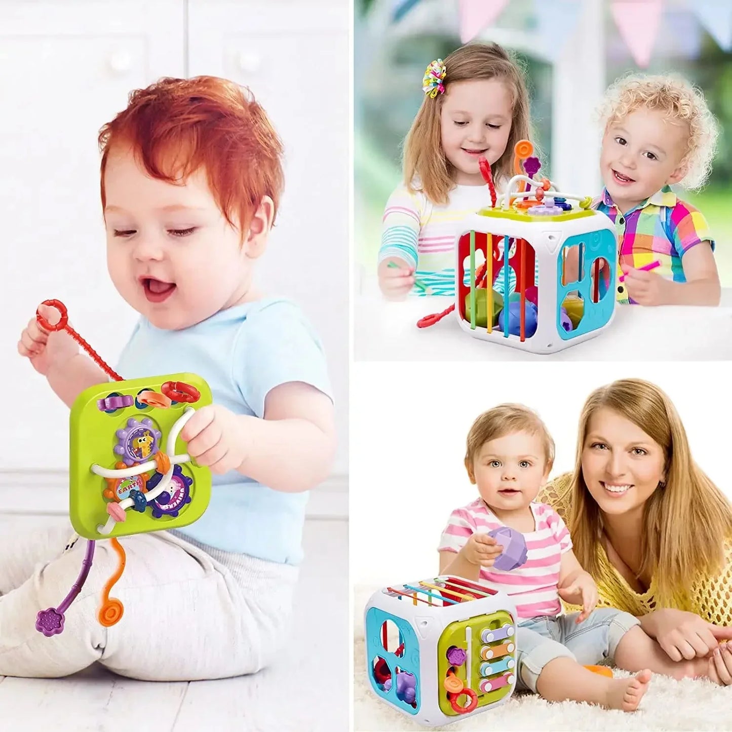 Ahşap Montessori Fonksiyonel Eğitici Aktivite Oyuncağı – İnce Motor Duyu - MAKKA