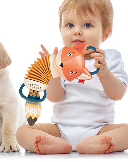Eğitici Sevimli Tilki Montessori Düğmeli İnce Motor Becerisi Oyuncağı - MAKKA