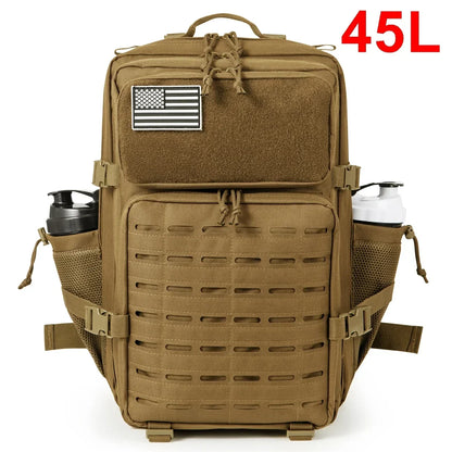 25L/45L Taktik Sırt Çantası Dayanıklı Çok Bölmeli Fermuarlı - MAKKA