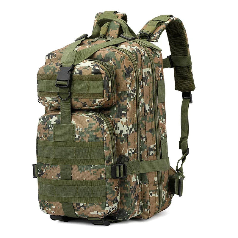 Çok Bölmeli Taktik Dış Mekan Sırt Çantası 30L Laptop Bölmeli - MAKKA