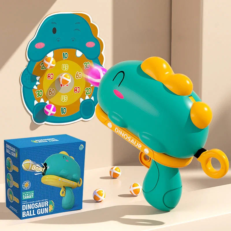 Dinozor Yapışkan Top Atma Oyuncağı Montessori Eğitici Oyun - MAKKA