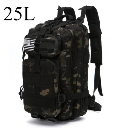 25L ve 50L Kamuflaj Taktik MOLLE Sırt Çantası Çok Bölmeli - MAKKA