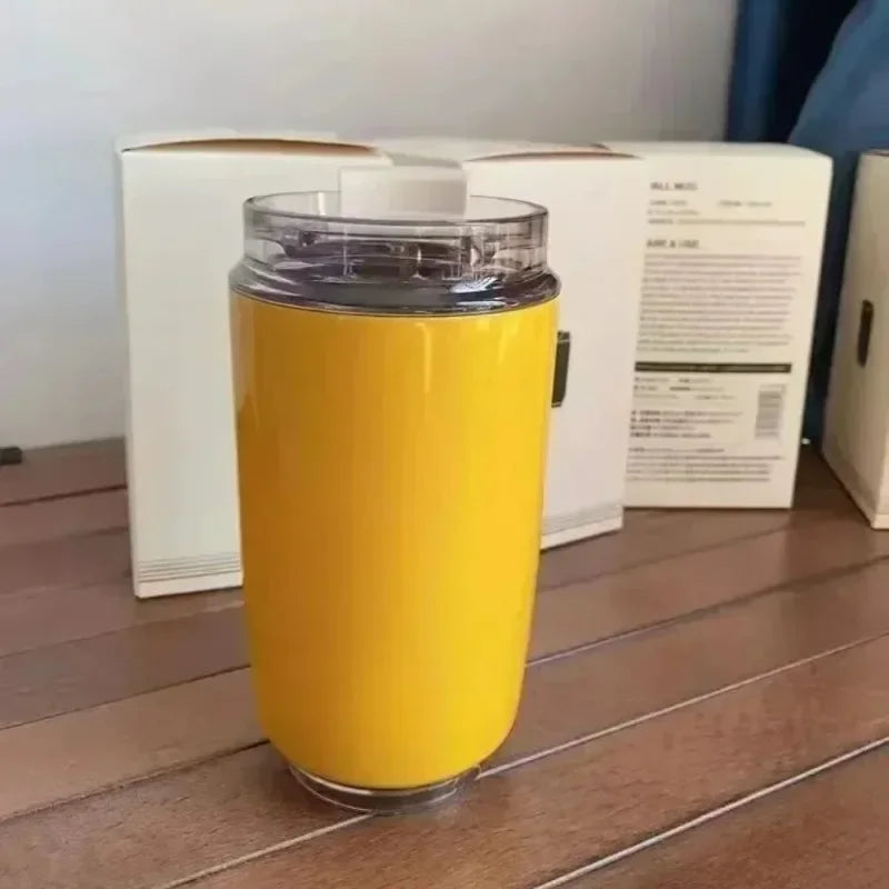 SMEG Tasarım Termos Paslanmaz Çelik 320ML Seyahate Uygun Bardak Yalıtımlı Vakumlu Kupa - MAKKA