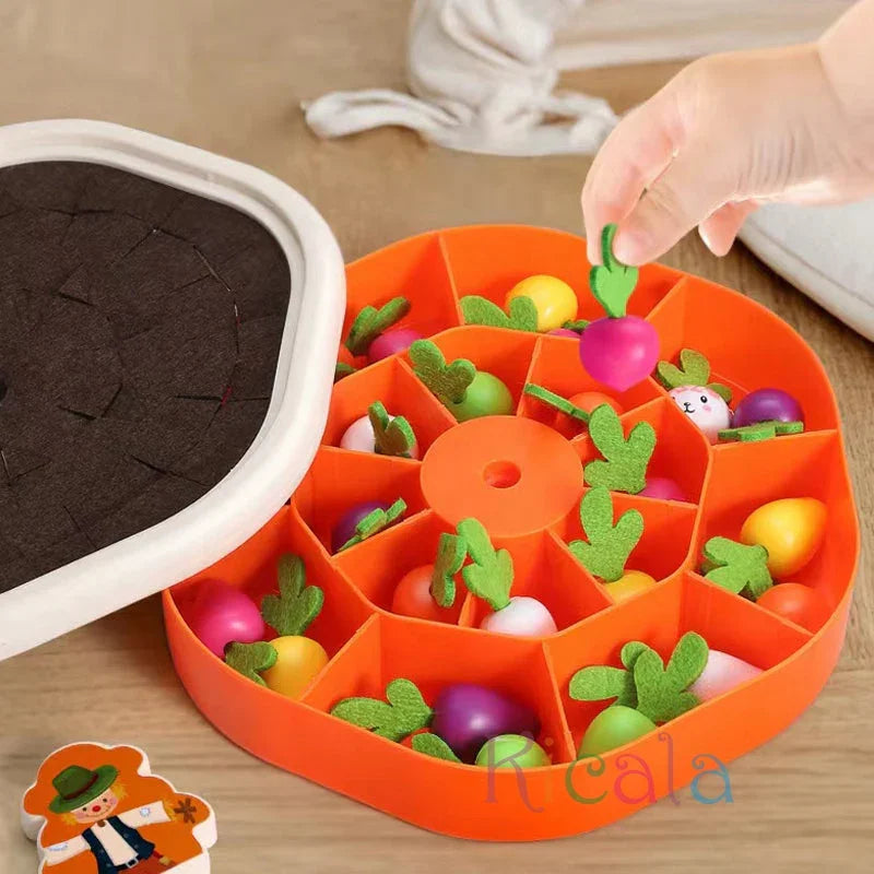 Montessori Havuç Çekme Oyuncağı Çocuklar İçin Motor Beceri - MAKKA