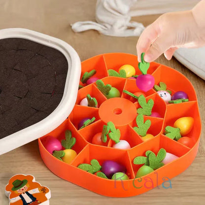 Montessori Havuç Çekme Oyuncağı Çocuklar İçin Motor Beceri - MAKKA