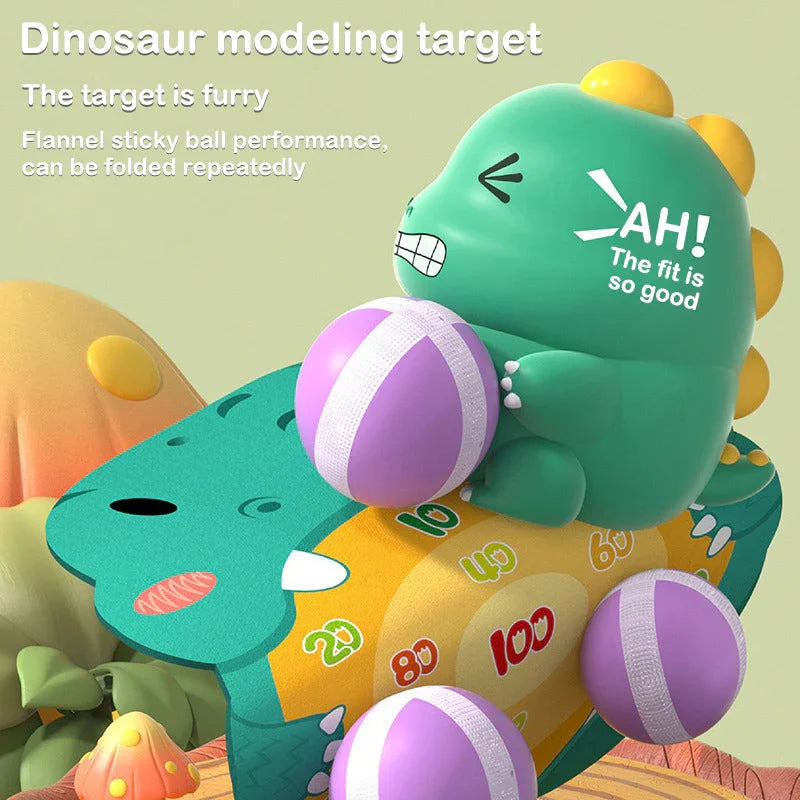 Dinozor Yapışkan Top Atma Oyuncağı Montessori Eğitici Oyun - MAKKA