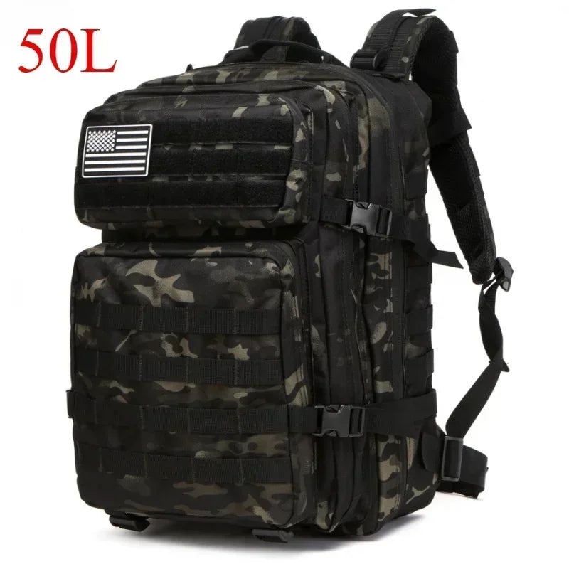 25L ve 50L Kamuflaj Taktik MOLLE Sırt Çantası Çok Bölmeli - MAKKA