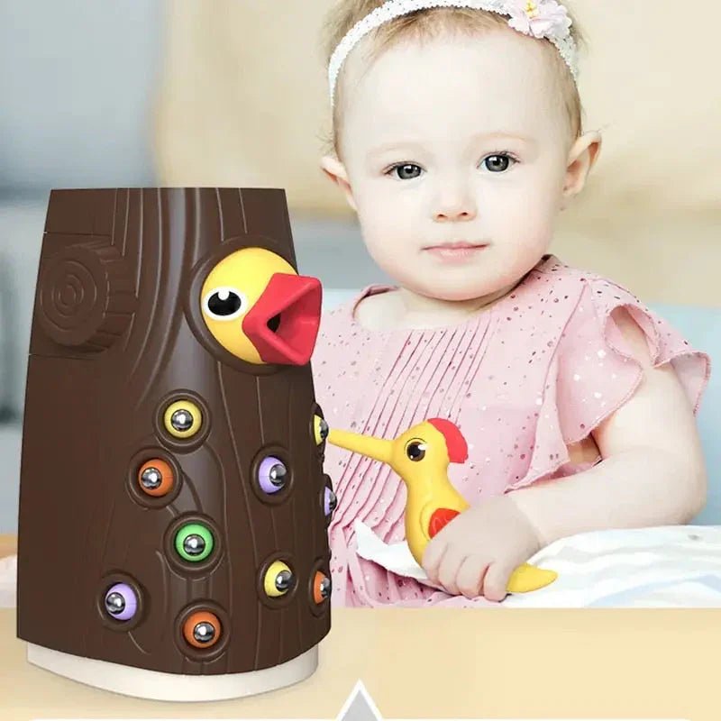 Ağaçkakan Montessori Eğitici Çekiç Oyuncak Motor Becerileri - MAKKA