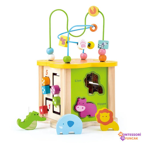 Ahşap Duyusal Montessori Oyuncak - İnce Motor, Renk ve Doku Eğitimi - MAKKA