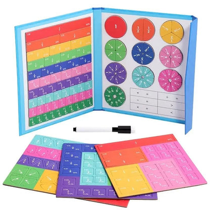 Ahşap Manyetik Tangram Yapboz Kitabı Montessori Taşınabilir Eğitici Oyuncak - MAKKA
