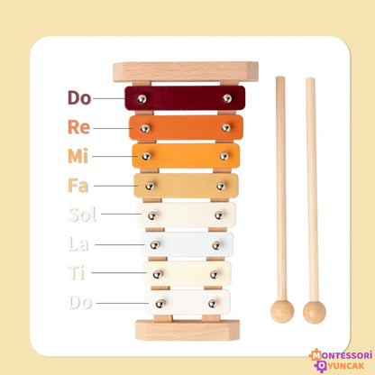 Ahşap Montessori 7 Parça Müzik ve Ritim Seti Çocuklar İçin - MAKKA