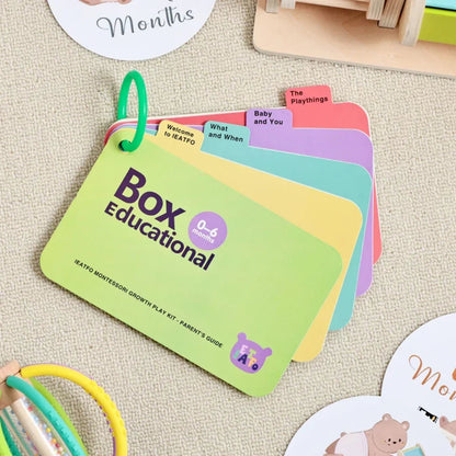 Ahşap Montessori Aktivite Hediye Kutusu - Eğitim Oyuncak Seti - MAKKA