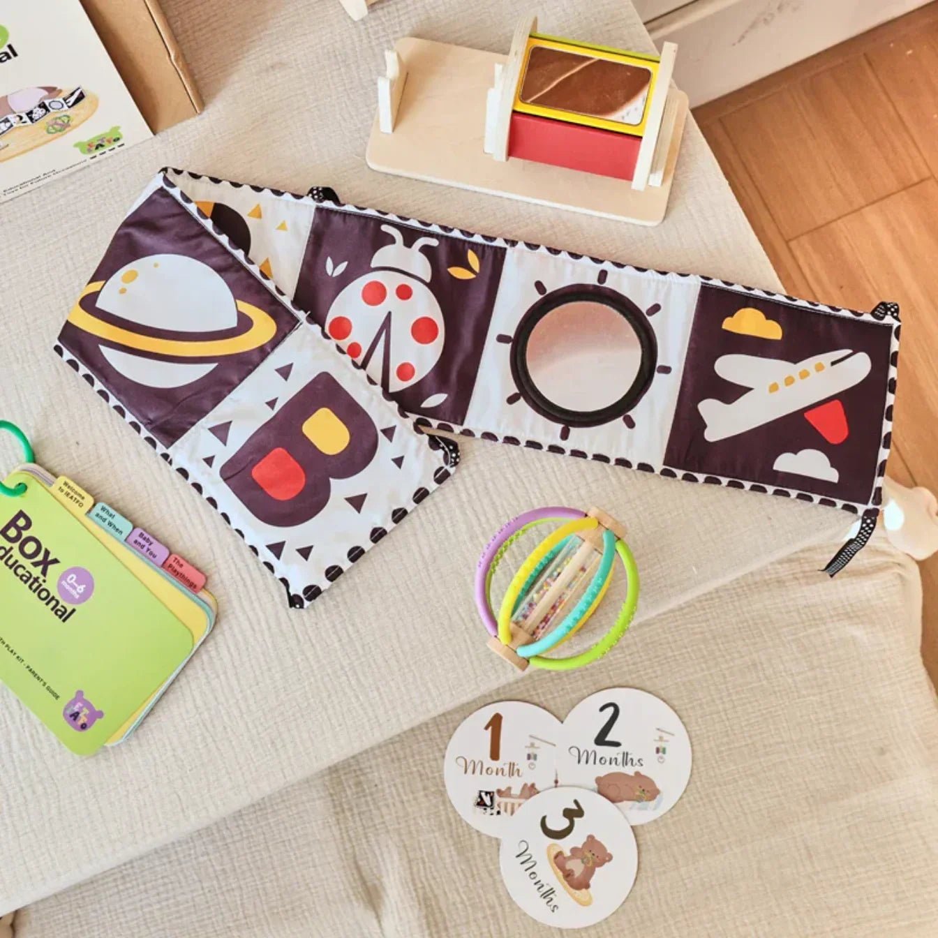 Ahşap Montessori Aktivite Hediye Kutusu - Eğitim Oyuncak Seti - MAKKA