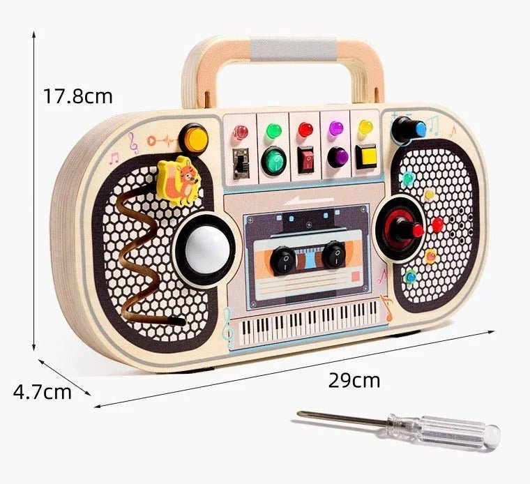Ahşap Montessori Eğitici Müzik Kutusu Çocuklar İçin Taşınabilir Ritimli - MAKKA