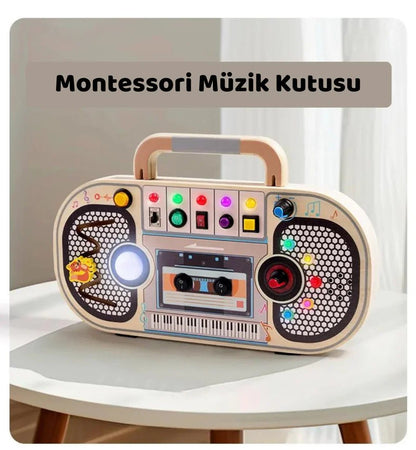 Ahşap Montessori Eğitici Müzik Kutusu Çocuklar İçin Taşınabilir Ritimli - MAKKA