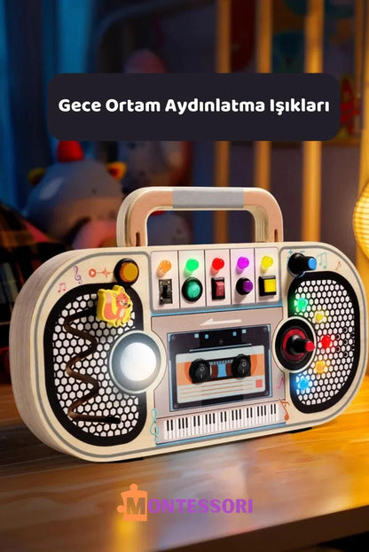 Ahşap Montessori Eğitici Müzik Kutusu Çocuklar İçin Taşınabilir Ritimli - MAKKA