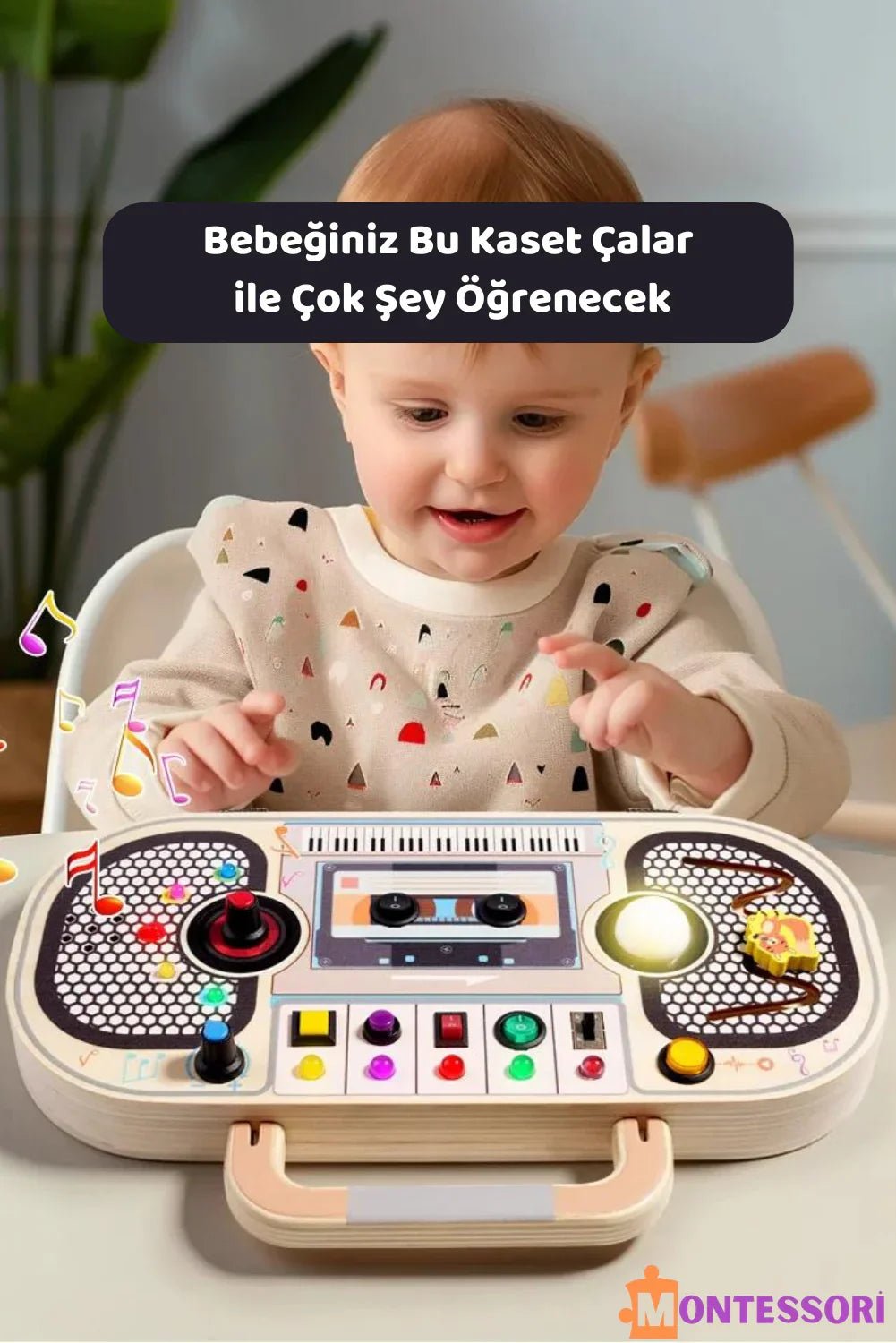 Ahşap Montessori Eğitici Müzik Kutusu Çocuklar İçin Taşınabilir Ritimli - MAKKA