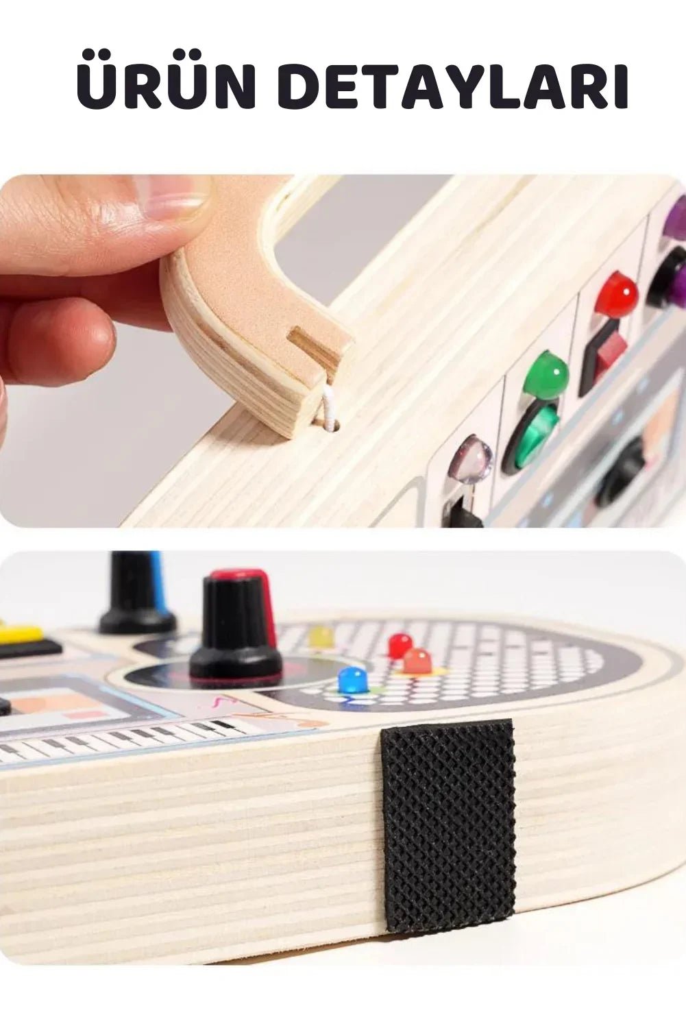 Ahşap Montessori Eğitici Müzik Kutusu Çocuklar İçin Taşınabilir Ritimli - MAKKA