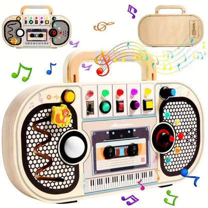 Ahşap Montessori Eğitici Müzik Kutusu Çocuklar İçin Taşınabilir Ritimli - MAKKA