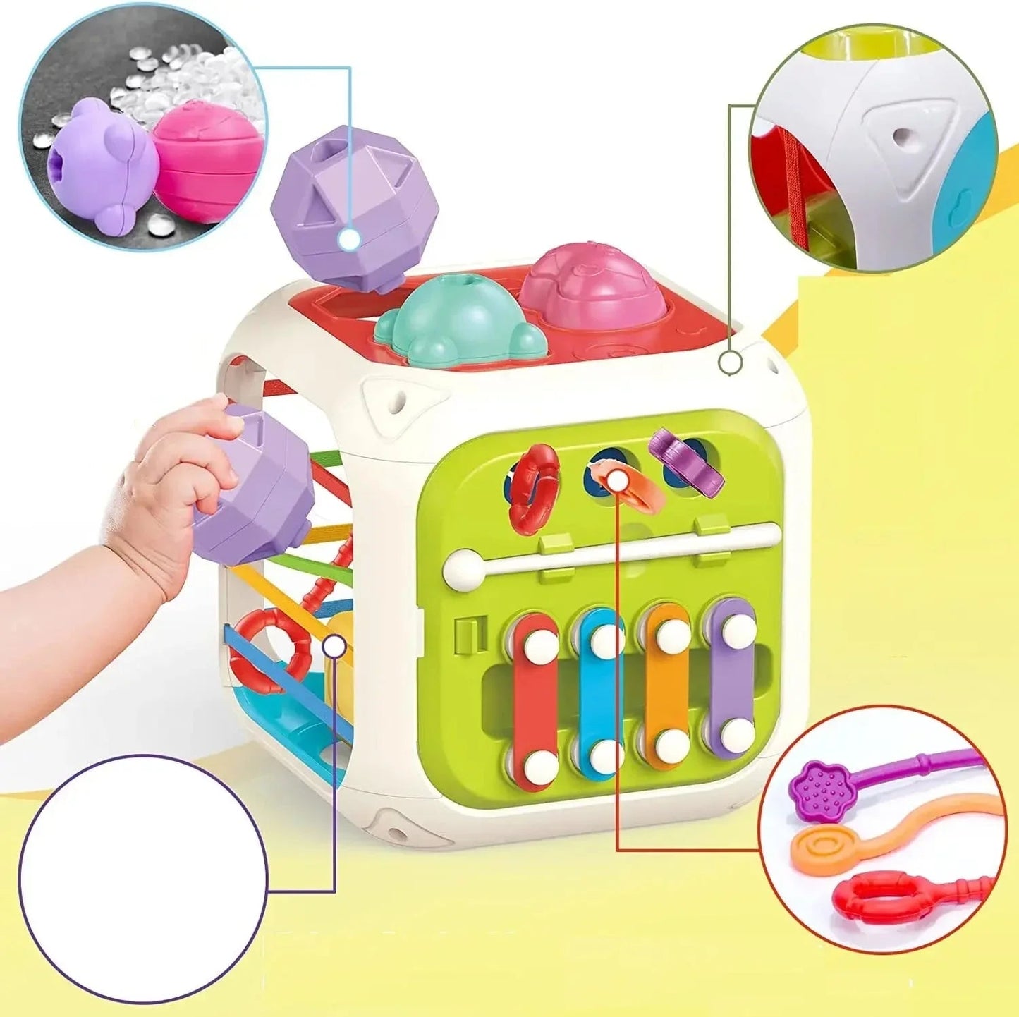 Ahşap Montessori Fonksiyonel Eğitici Aktivite Oyuncağı – İnce Motor Duyu - MAKKA