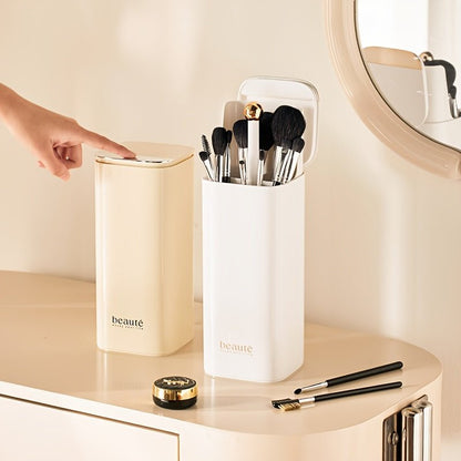 Ayarlanabilir Siyah Makyaj Organizeri Fırça Tutuculu Çok Fonksiyonlu - MAKKA