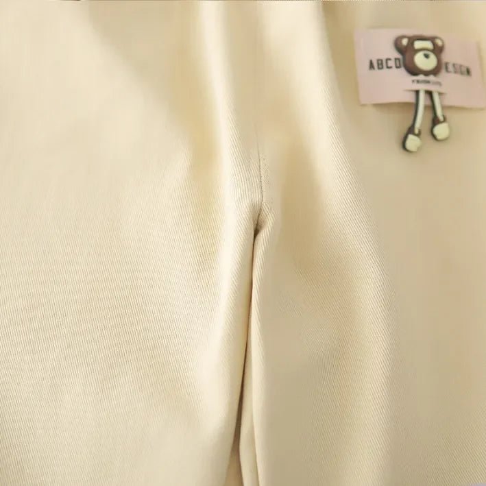 Ayıcık Baskılı 3 Parça Bebek Takımı Rahat Gömlek Tişört Pantolon - MAKKA