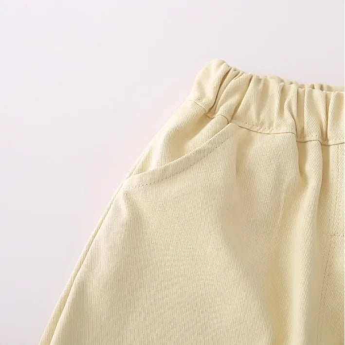 Ayıcık Baskılı 3 Parça Bebek Takımı Rahat Gömlek Tişört Pantolon - MAKKA