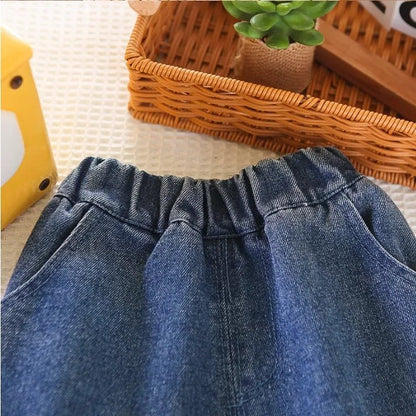 Ayıcık İşlemeli Mavi 3 Parça Erkek Çocuk Takımı 1–5 Yaş - MAKKA