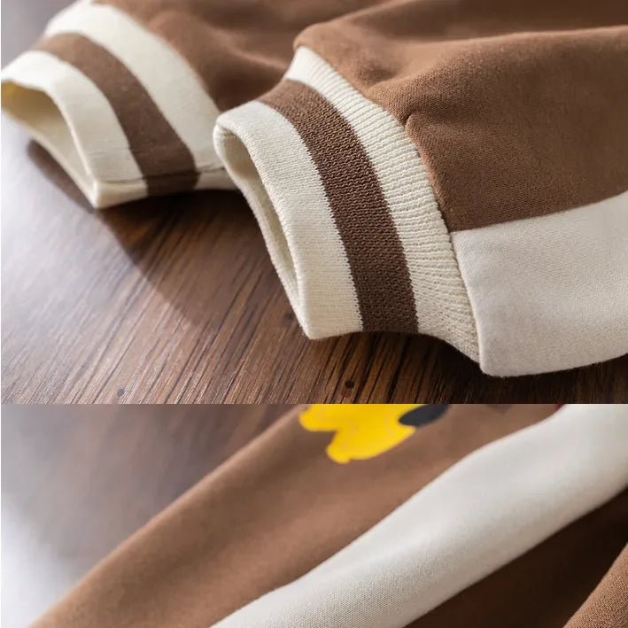 Ayıcık Nakışlı 2'li Ceket ve Eşofman Altı Takımı - MAKKA